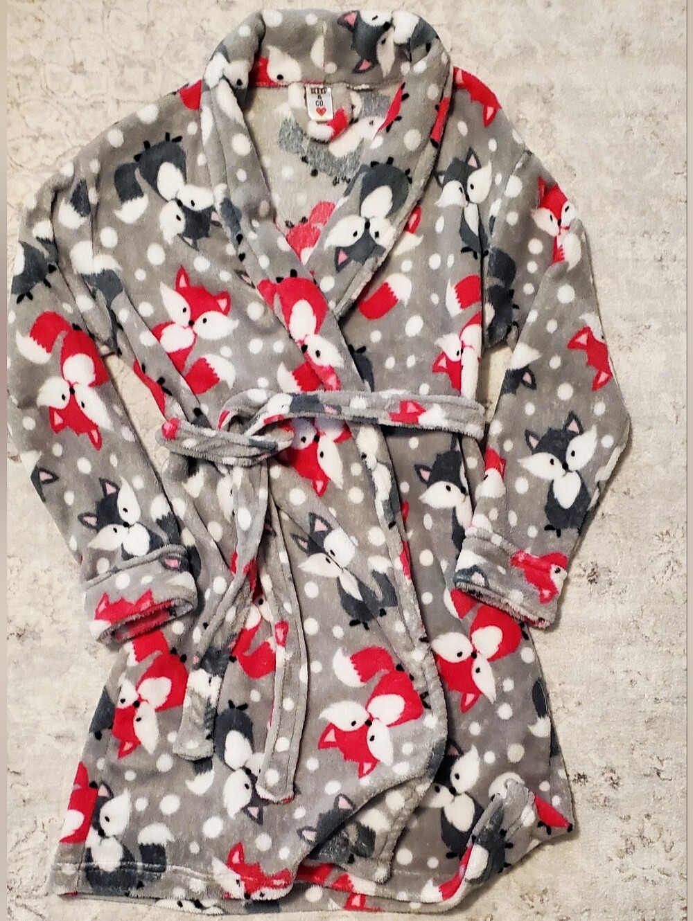 Sleep & Co. Women's Small Robe Foxes - Picture 1 of 7
